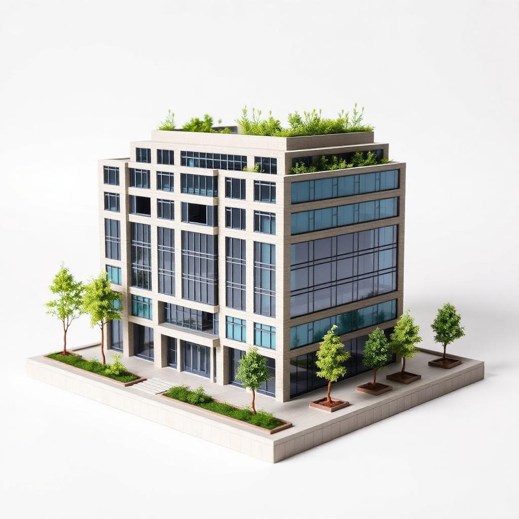 Branded headquarters building